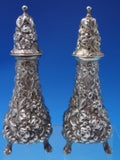Rose by Stieff Sterling Silver Salt and Pepper Shaker Set 2pc #12A (#5097)