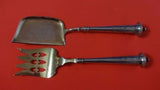 L. Berth by Danish Sterling Silver Fish Serving Set 2pc Copenhagen GW BC  11"