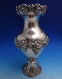 Italian Sterling Silver Large Vase with Grape Vines GW 13 1/4" 29.8 ozt (#8677)
