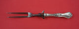 Violet by Whiting Sterling Silver Roast Carving Fork HH WS 10 1/4"