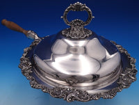 Grande Baroque by Wallace Silverplate Chafing Dish w/ wood handle (#7830)