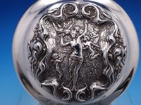Irian by Wallace Sterling Silver Dresser Jar Lid 5/8" x 4" Art Nouveau (#7790)