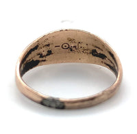 9k Yellow Gold Baby Ring with Turquoise Glass in Star Design Jewelry (#J5966)