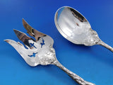 Love Disarmed by Reed & Barton Sterling Salad Serving Set Pierced 3 pcd 10 1/2"