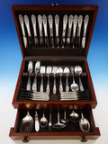 Queen's Lace by International Sterling Silver Flatware Set Service 82 pcs Dinner