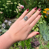 Sterling Kalo Lady Liberty Coin Ring Handwrought by Bjarne Axness 6.25 (#J6851)