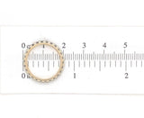 14k Yellow Gold Wedding Band with White Gold Center Size 5.75 Ring (#J6621)