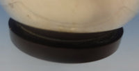 Evald Nielsen Danish Sterling Silver Mustard Pot w/Cobalt Blue Enamel (#0375)