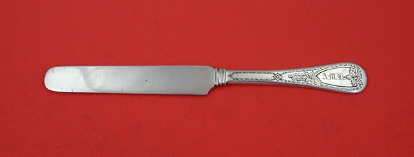 King William Engraved by Tiffany and Co Sterling Dessert Knife FH AS 7 3/4"