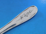 Lap Over Edge Acid Etched by Tiffany Sterling Dinner Fork Ivy Leaves Bug 7 7/8"