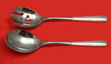 Camellia by Gorham Sterling Silver Salad Serving Set 2pc Pierced Custom 10 1/2"