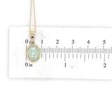 14k Gold Oval 1.23 Carat Australian Genuine Natural Opal Pendant Bezel (#J6714)