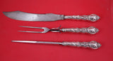 Douvaine by Unger Sterling Roast Carving Set 3pc HH Knife 14" Fork 11" Hone 12"