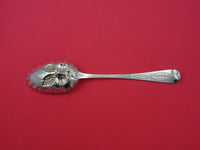 English Georgian Sterling Silver Berry Spoon London 1827 GW Fruit Diamond 9"