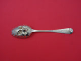English Georgian Sterling Silver Berry Spoon London 1827 GW Fruit Diamond 9"