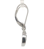 14k White Gold Genuine Natural Diamond Dangle Drop Earrings Jewelry (#J7052)