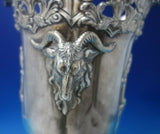 Silverplate Champagne Cooler with Liner Monogram "M" Crest and Goats (#5622)