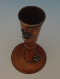 Mixed Metals by La Pierre Copper Bud Vase w/Silver Flowers 3 1/2" Tall (#0499)