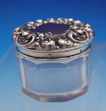 La Pierre Sterling Silver Glass Dresser Jar GW Interior Non-Mono #464 (#9165)