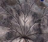 Buccellati Gianamaria Italian Sterling Silver Dish Maple Leaf 7 Point Box #7026