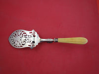 English Silverplate by Unknown Pastry Tongs fancy pierced & engraved 10 1/2"