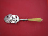 English Silverplate by Unknown Pastry Tongs fancy pierced & engraved 10 1/2"
