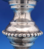 Italian Sterling Silver Goblet with Beaded & Swirl design 9 3/8" Heavy (#8371)