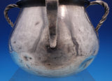 Spanish Colonial Sterling Silver Bowl w/ Two Twisted and Two Plain Handles #7804