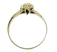 10k Yellow Gold Victorian Garnet and Seed Pearl Ring (#J4695)