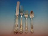 Wellington by Durgin Sterling Silver Flatware Set Service 121 PC Dinner "S" Mono