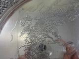 Tiffany & Co. Sterling Silver Tray Footed with Acid Etched Cherubs (#0152)