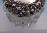La Pierre Sterling Silver and Ribbed Glass Dresser Jar GW Interior #464 (#9161)