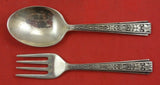 Chased Classic by Lunt Sterling Silver Baby set 2 pieces 4 3/8"