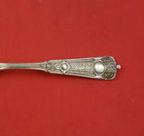 Ribbon by Wendt Sterling Silver Demitasse Spoon Gold Washed 4" Heirloom