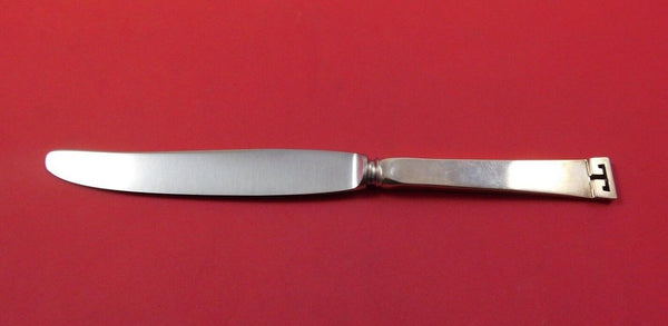 Chinese Key by Allan Adler Sterling Silver Regular Knife Solid Handle 8 3/4"