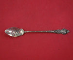 Douvaine by Unger Sterling Silver Nouveau Olive Spoon Pierced Original 6 1/4"