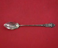 Douvaine by Unger Sterling Silver Nouveau Olive Spoon Pierced Original 6 1/4"
