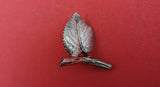 Unknown Pattern by Tiffany and Co Sterling Place Card Holder w/ leaf 1" x 1"