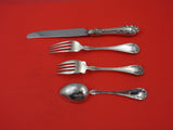 Rose By Wallace Sterling Silver Regular Size Place Setting(s) 4-Piece Vintage