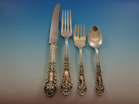 French Renaissance Reed & Barton Sterling Silver Flatware Set 8 Service 49 pc Dn