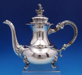 Alt-Heidelberg Sterling Silver Tea Set 4pc with Silverplate Tray (#8032)