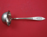 Handwrought Sterling Silver Bouillon Ladle w/ ribbon & shield 8 1/2"