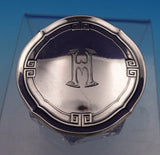 Etruscan by Gorham Sterling Silver and Glass Dresser Jar #D5743 2 3/4" (#9170)