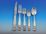 Grenada Old Newbury Crafters Sterling Silver Flatware Set Service 42 pcs Dinner