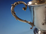 Tifft & Whiting Coin Silver Baby Child's Cup Mug Footed B.C. w/ Shield & Scroll