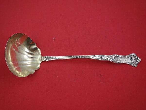 Peony by Wallace Sterling Silver Soup Ladle Scallop Bowl 12 1/2" AS