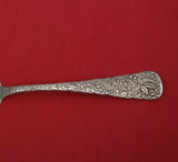 Embossed by Wallace Sterling Silver Master Butter Flat Handle Bright-Cut 6 3/4"