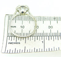 14k Gold .85ct Genuine Natural Diamond Ring with Diamond Halo (#J4123)