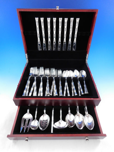 Mandarin by Towle Sterling Silver Flatware Set 8 Service 45 pieces Bamboo