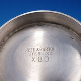 Reed & Barton Sterling Silver Sugar & Creamer Set #X80  MidCentury Modern #4155